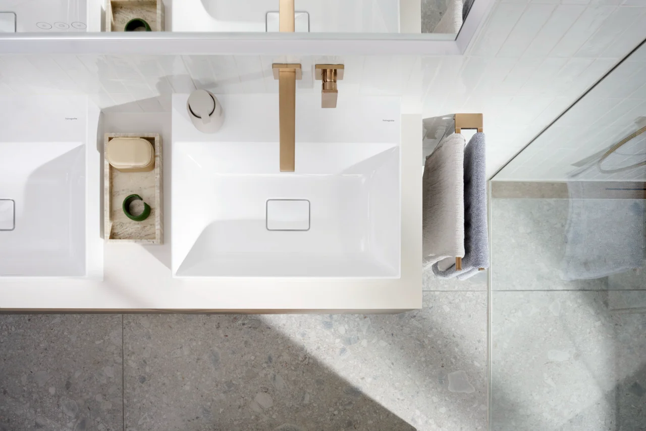 Hansgrohe Xevolos E Aufsatzwaschtisch, Keramik, weiß, 600x480 mm, 140 mm Höhe, ohne Hahnloch und Überlauf