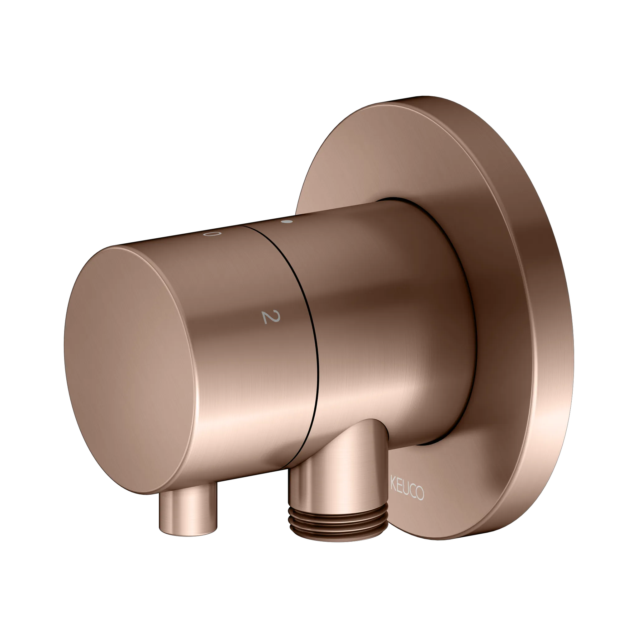 IXMO 3-Wege Ab- u. Umstellventil UP IXMO Comfort, rund Rotgold gebürstet IXMO 3-Wege Ab- u. Umstellventil UP IXMO Comfort, rund Rotgold gebürstet