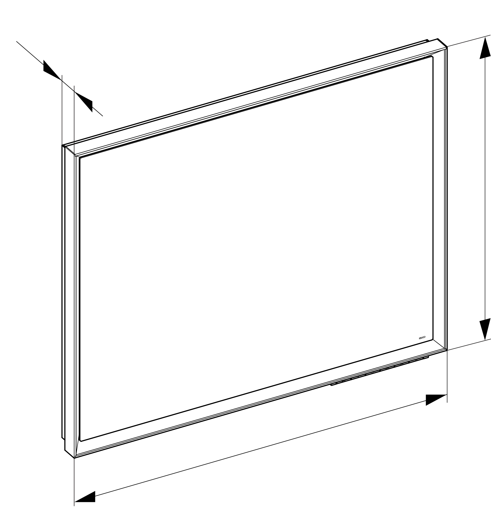 KEUCO Spiegel „Royal Lumos“ in Silber (eloxiert), mit Spiegelheizung 800 × 650 mm KEUCO Spiegel „Royal Lumos“ in Silber (eloxiert), mit Spiegelheizung 800 × 650 mm