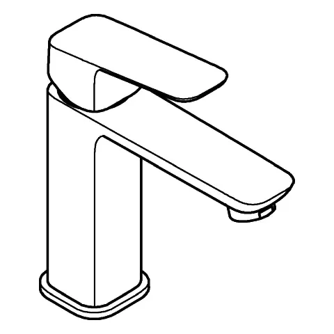 Einhand-Waschtischbatterie Cubeo 101755, M-Size, glatter Körper, chrom Einhand-Waschtischbatterie Cubeo 101755, M-Size, glatter Körper, chrom