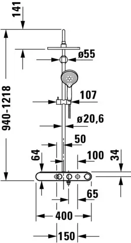 Duravit Duschsystem „Shower Systems“ Duravit Duschsystem „Shower Systems“