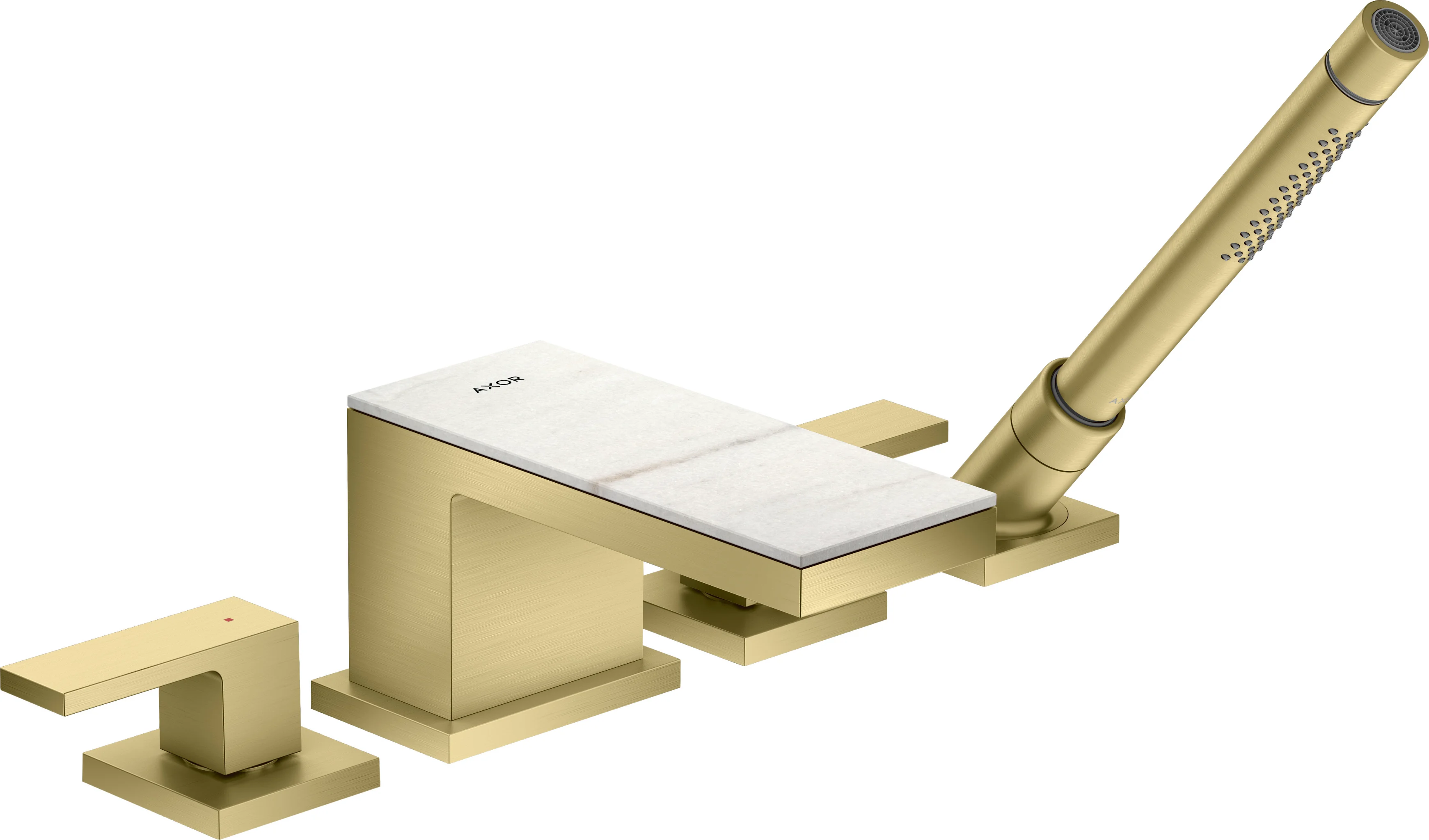 Hansgrohe AXOR MyEdition Platte 200 mm Marmor Lasa Covelano Vena Oro abnehmbar