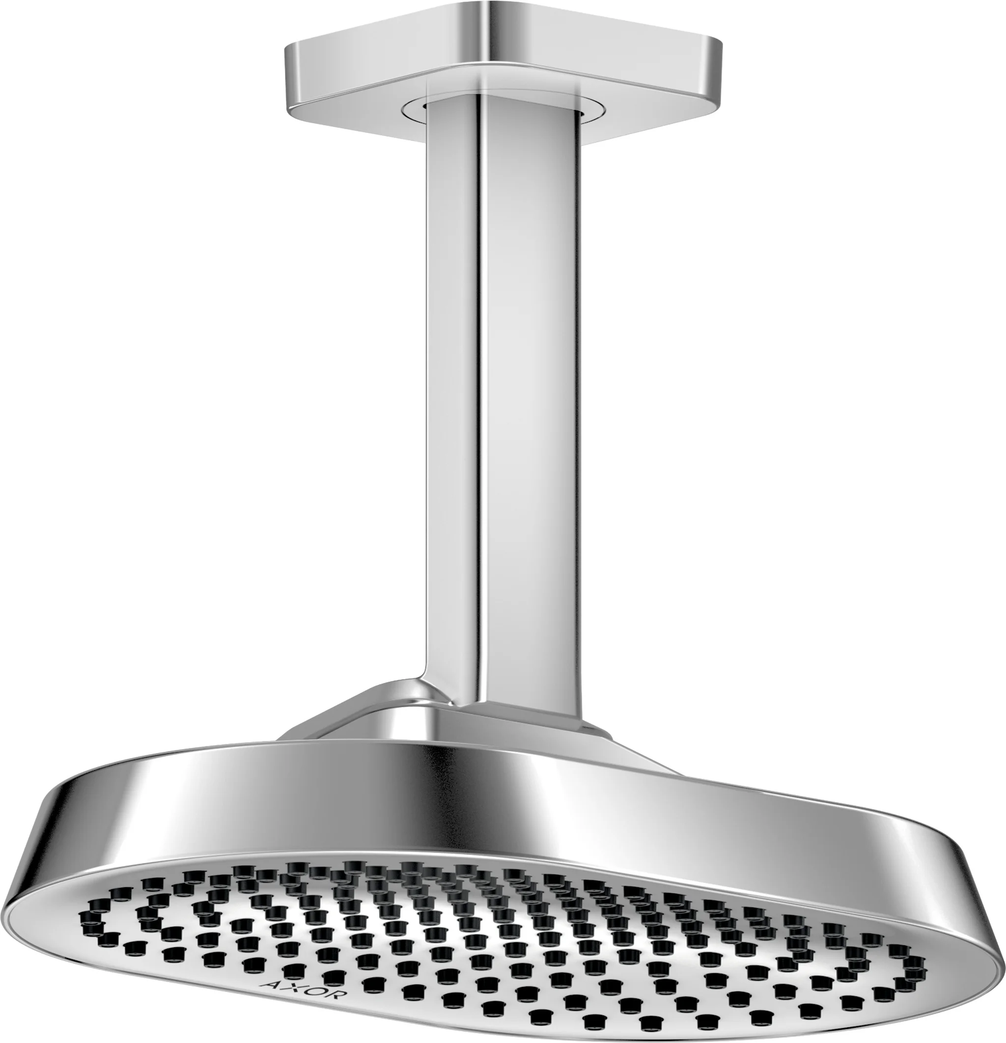 Hansgrohe AXOR ShowerSphere Kopfbrause 250x160 mm, Chrom, Deckenmontage, 1-Jet Rain Strahl, FlexPower & QuickClean+ Technologie Hansgrohe AXOR ShowerSphere Kopfbrause 250x160 mm, Chrom, Deckenmontage, 1-Jet Rain Strahl, FlexPower & QuickClean+ Technologie