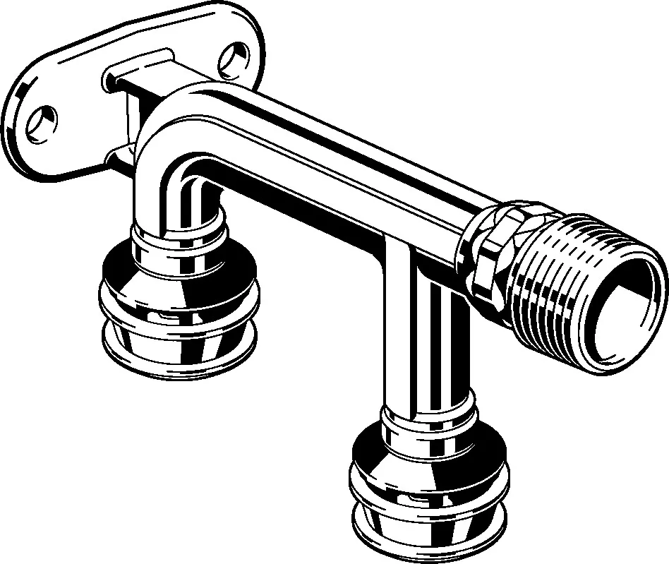 Viega „Raxofix“ Doppelwandscheibe 16 mm × 1/2″ × 16 mm Viega „Raxofix“ Doppelwandscheibe 16 mm × 1/2″ × 16 mm