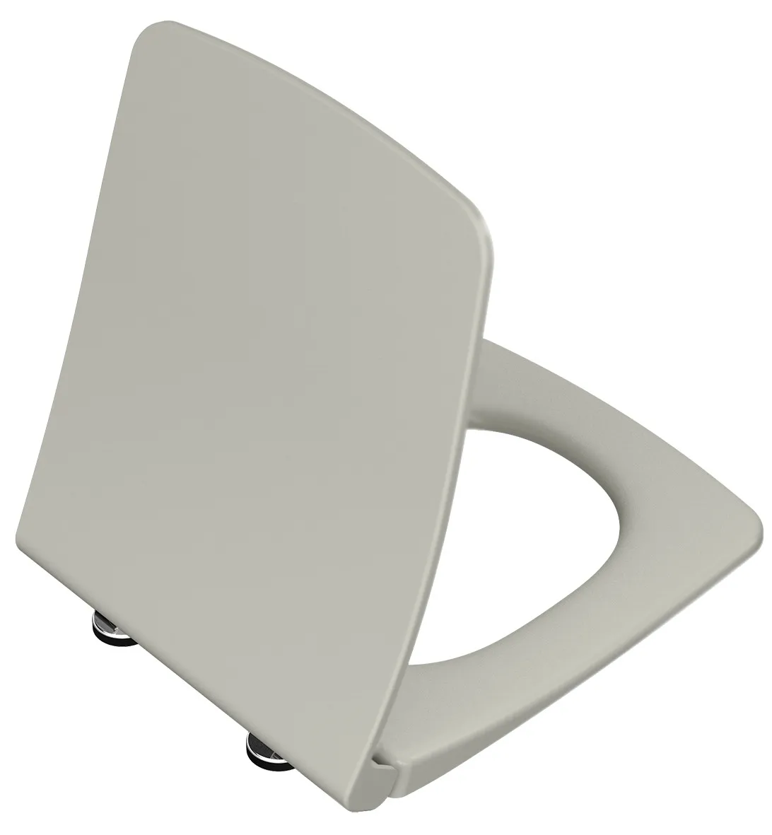 VitrA Metropole WC-Sitz Slim mit Absenkautomatik Duroplast Taupe Matt
