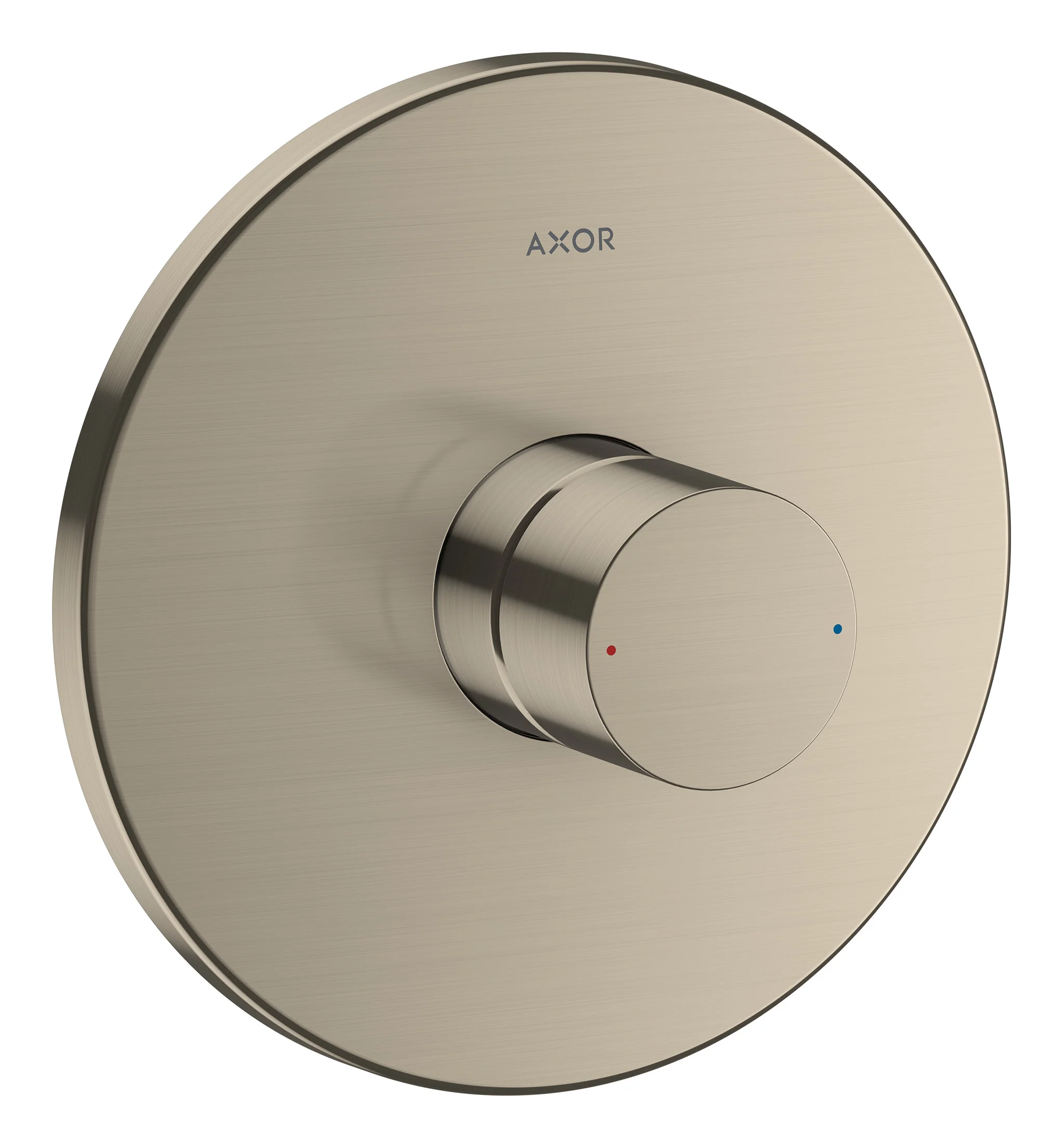 Hansgrohe AXOR Uno Einhebel-Brausemischer Unterputz, Brushed Nickel, max. Durchfluss 29 l/min, Keramikmischsystem, einstellbare Temperaturbegrenzung, für Durchlauferhitzer geeignet