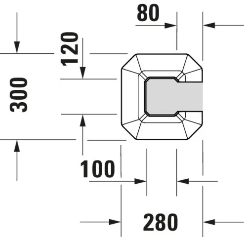 Standsäule 1930 für 043880 und 043870, weiß Standsäule 1930 für 043880 und 043870, weiß