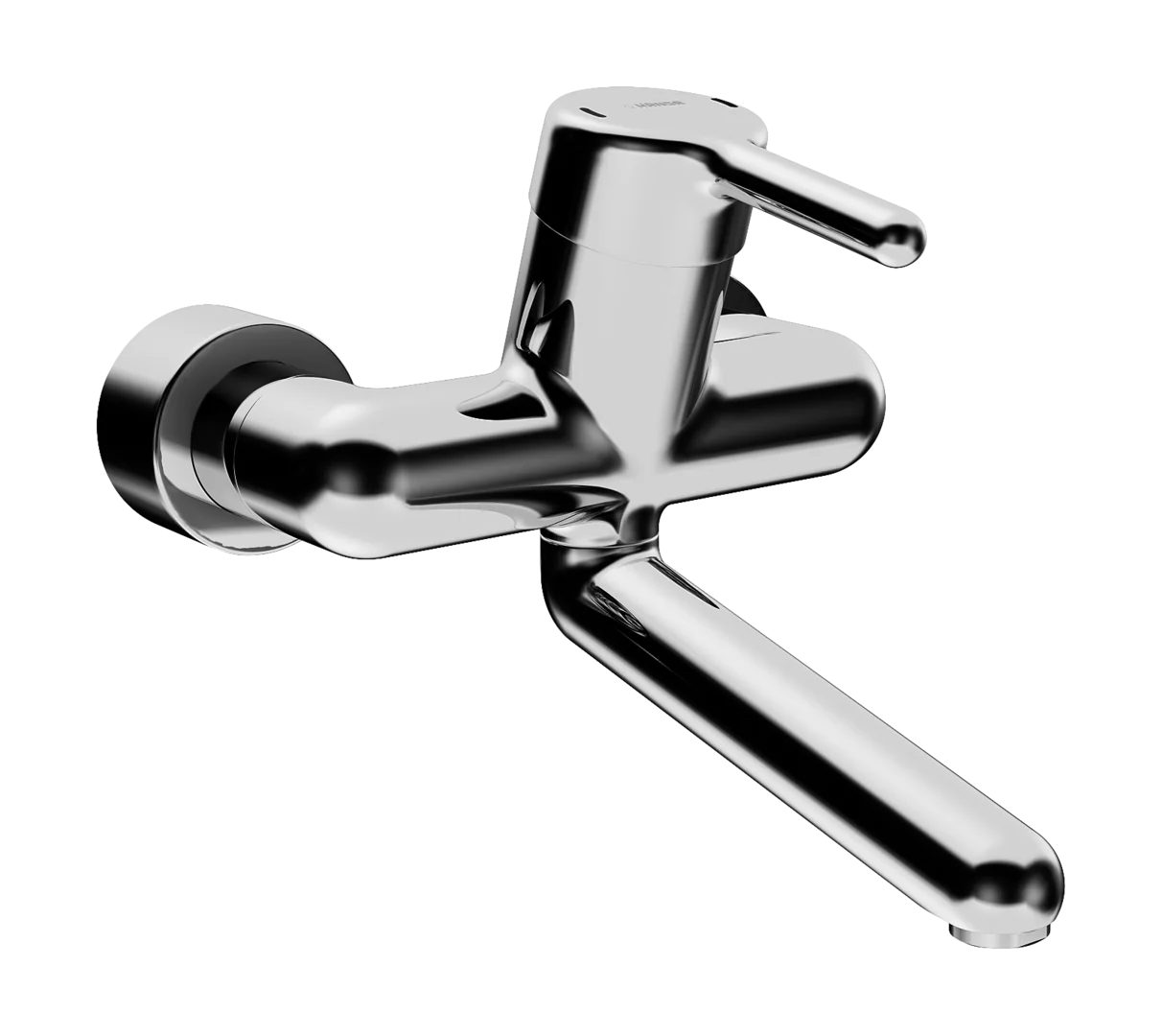 HansaMEDIPRO Einhebelmischer Waschtischbatterie HansaMEDIPRO 0255 Ausladung 246 mm DN15 Chrom