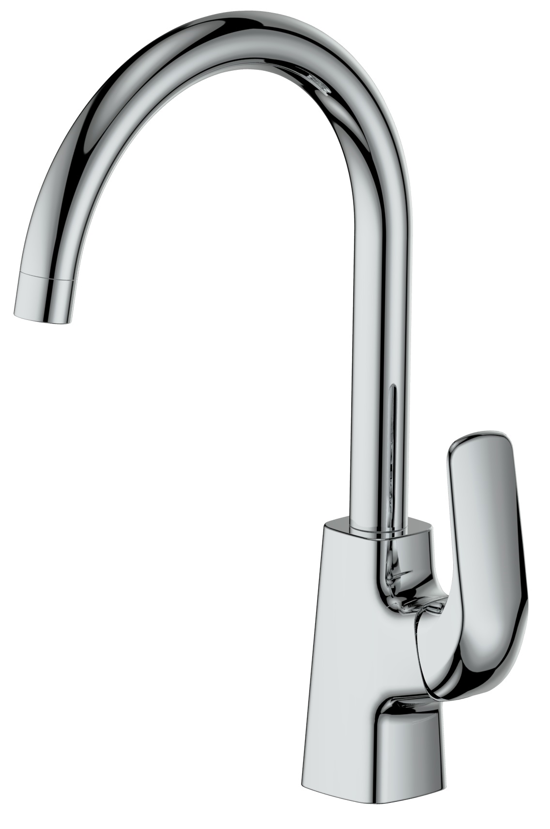 Spültisch-Einhandbatterie AqvaBasic IV - schwenkbarer Auslauf - Kartusche mit keramischen Dichtscheiben - Heißwassersperre - Wassermengendurchflussregulierung - flexible Druckschläuche 3/8", DVGW W270 - chrom Spültisch-Einhandbatterie AqvaBasic IV - schwenkbarer Auslauf - Kartusche mit keramischen Dichtscheiben - Heißwassersperre - Wassermengendurchflussregulierung - flexible Druckschläuche 3/8", DVGW W270 - chrom