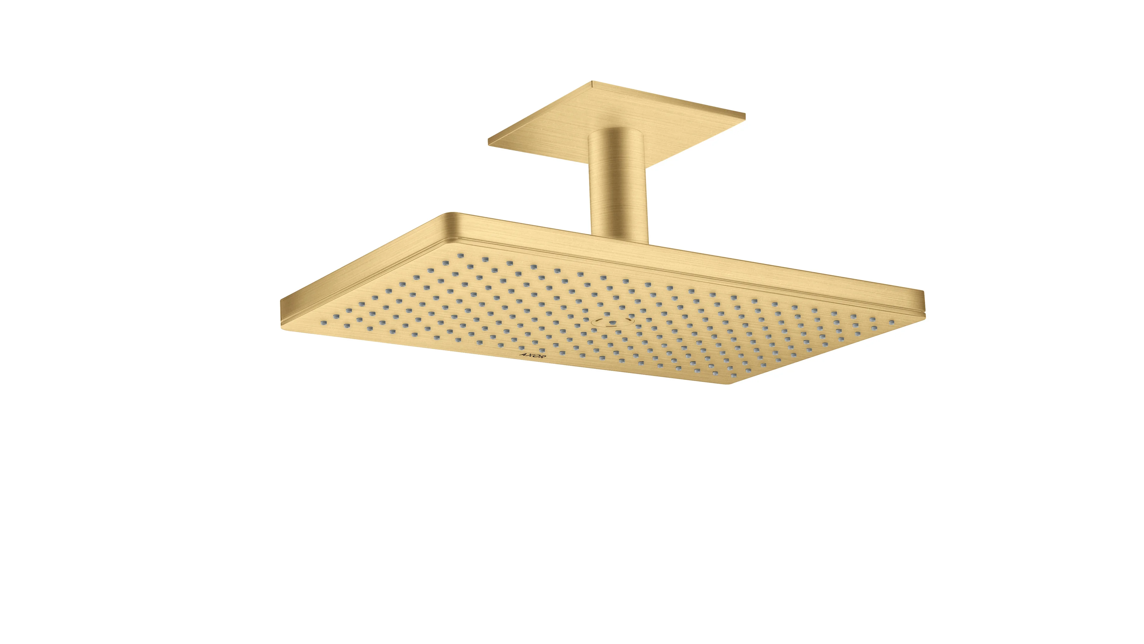 Hansgrohe AXOR ShowerSolutions Kopfbrause 460/300 1jet Brushed Gold Optic Deckenmontage DN15 466x270 mm 21 l/min 1,5 bar Mindestdruck