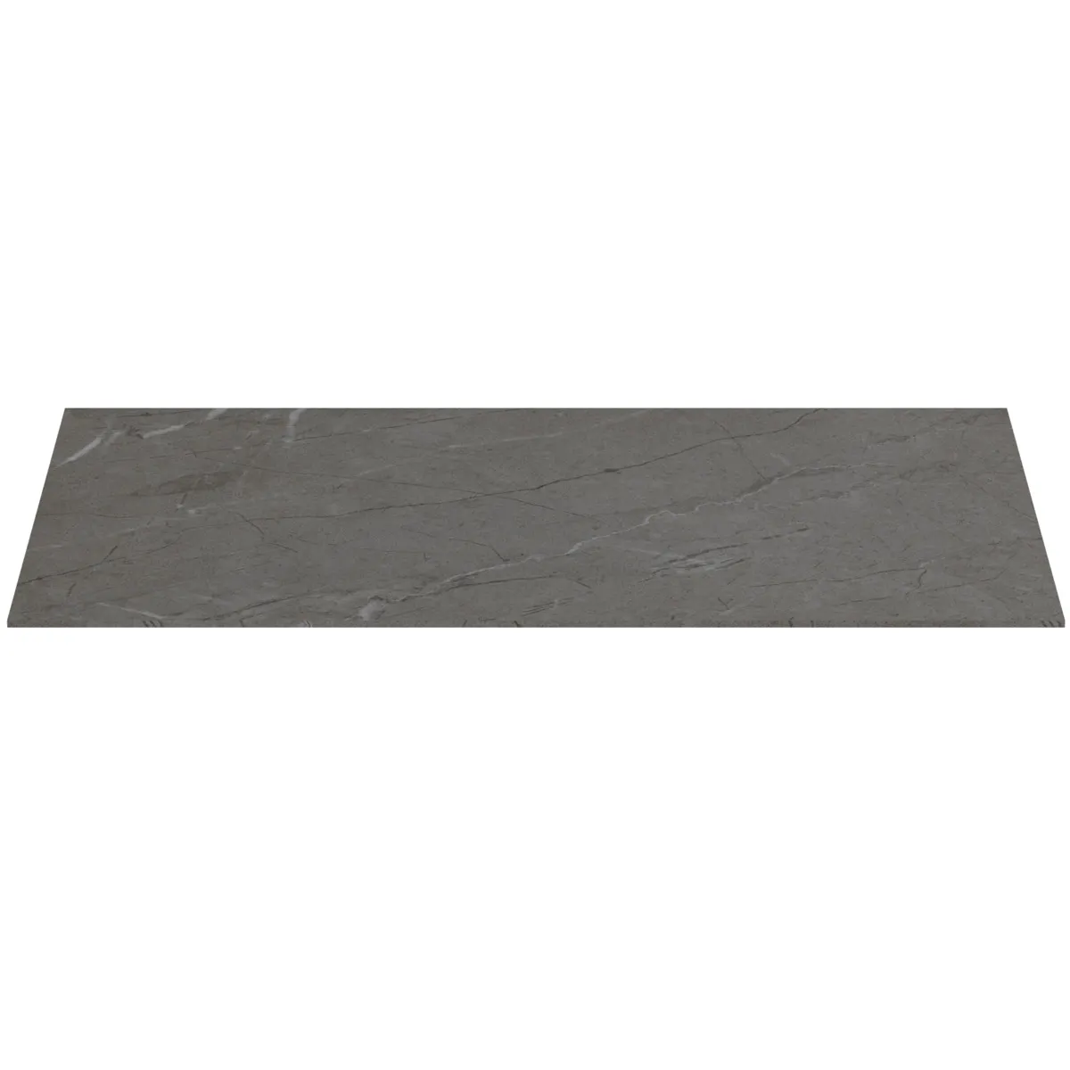 Waschtischplatte Conca, aus Keramik, 802x505x6mm, Marmor Noir Desir