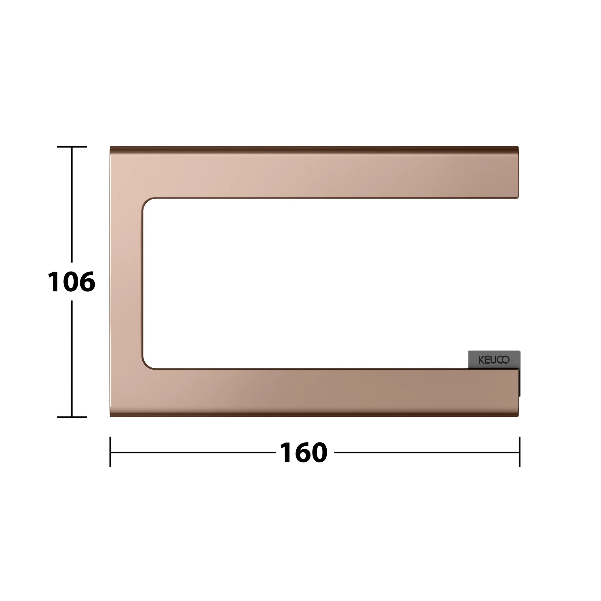 Edition 400 Toilettenpapierhalter Rotgold gebürstet