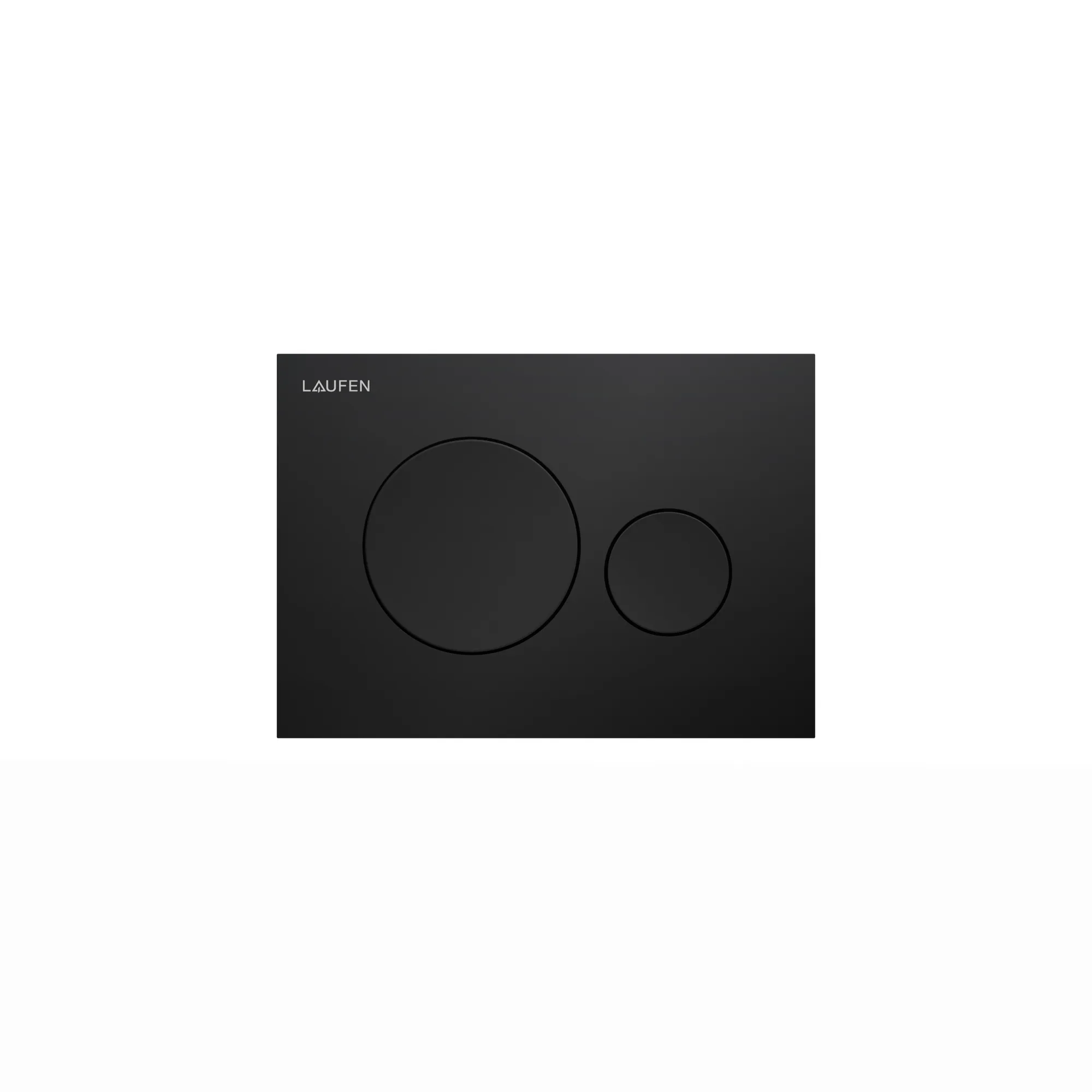 Betätigungsplatte MOON INEO 203x145x6, aus Kunsstoff, für Frontbetätigung oder Betätigung von oben, für Unterputz-Spülkasten mit Dual-Flush 2-Mengen-Spülsystem, auch für flächenbündigen Einbau geeignet, weiß