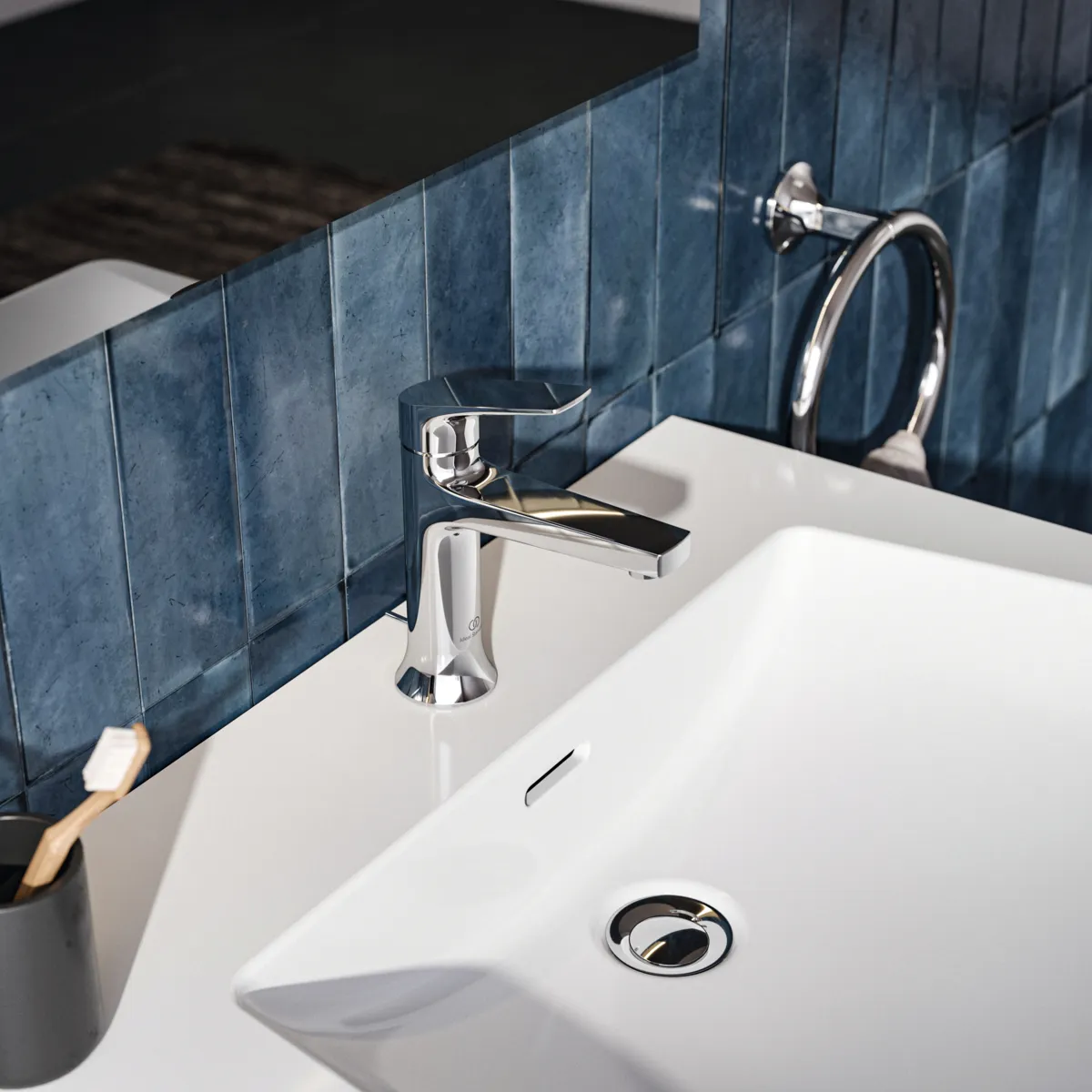 Ideal Standard Waschtischarmatur Grande La Dolce Vita mit Ablaufgarnitur Chrom Ideal Standard Waschtischarmatur Grande La Dolce Vita mit Ablaufgarnitur Chrom