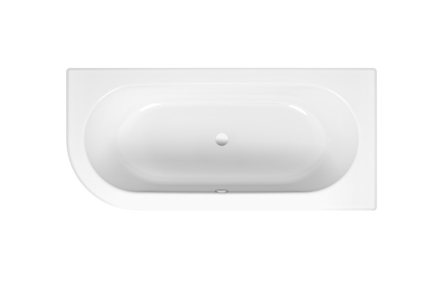 Bette Badewanne „BetteStarlet V“ sonderform 165 × 75 cm in Weiß, Farbe (Außenseite)#, mit Überlauf