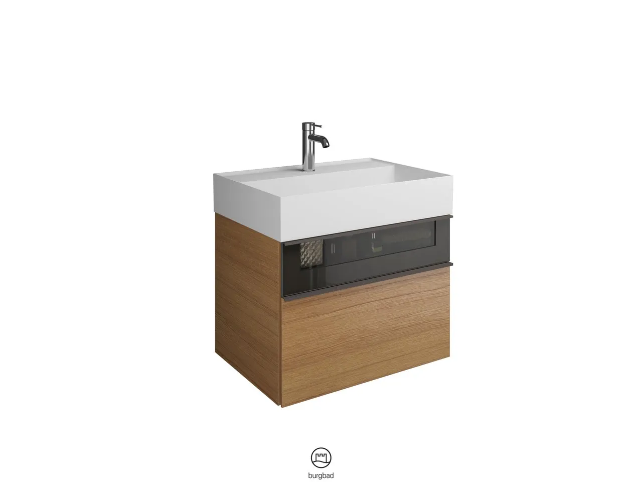 burgbad Badmöbelset „Yumo“ in Tectona Dekor Zimt burgbad Badmöbelset „Yumo“ in Tectona Dekor Zimt