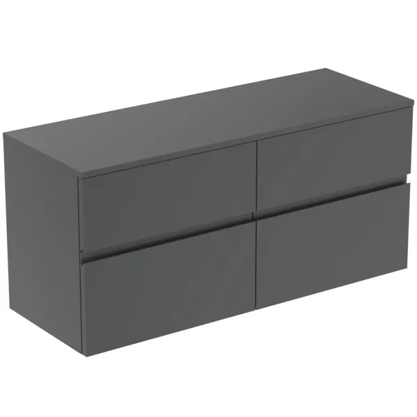Ideal Standard Waschtischunterschrank Finesse anthrazit matt, 1202x440x558mm, 4 Auszüge Ideal Standard Waschtischunterschrank Finesse anthrazit matt, 1202x440x558mm, 4 Auszüge