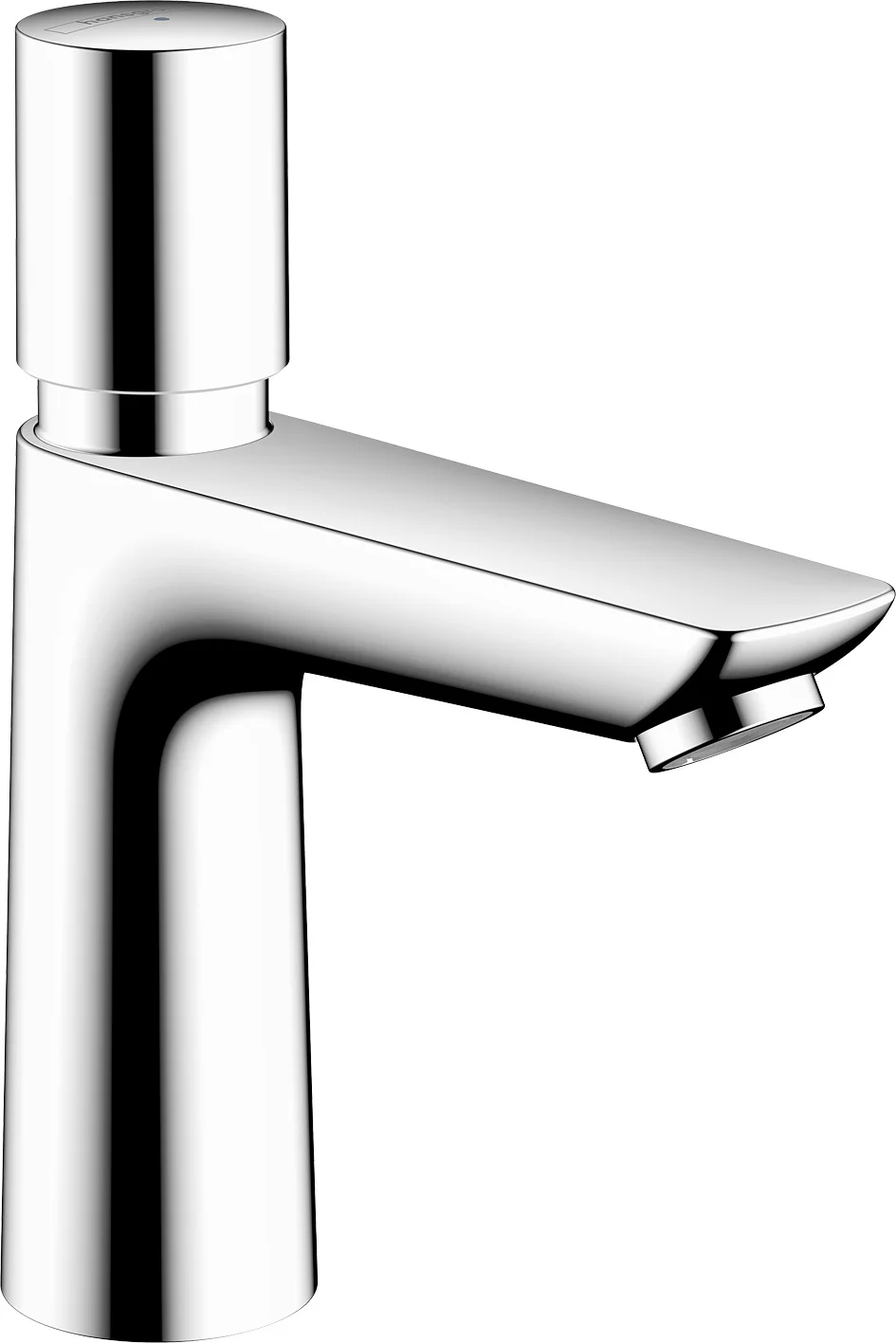 Hansgrohe Talis E Selbstschluss-Standventil, Chrom, Ausladung 111 mm, Auslaufhöhe 106 mm, Normalstrahl, G 3/8 Anschlussschlauch, DN15 Hansgrohe Talis E Selbstschluss-Standventil, Chrom, Ausladung 111 mm, Auslaufhöhe 106 mm, Normalstrahl, G 3/8 Anschlussschlauch, DN15