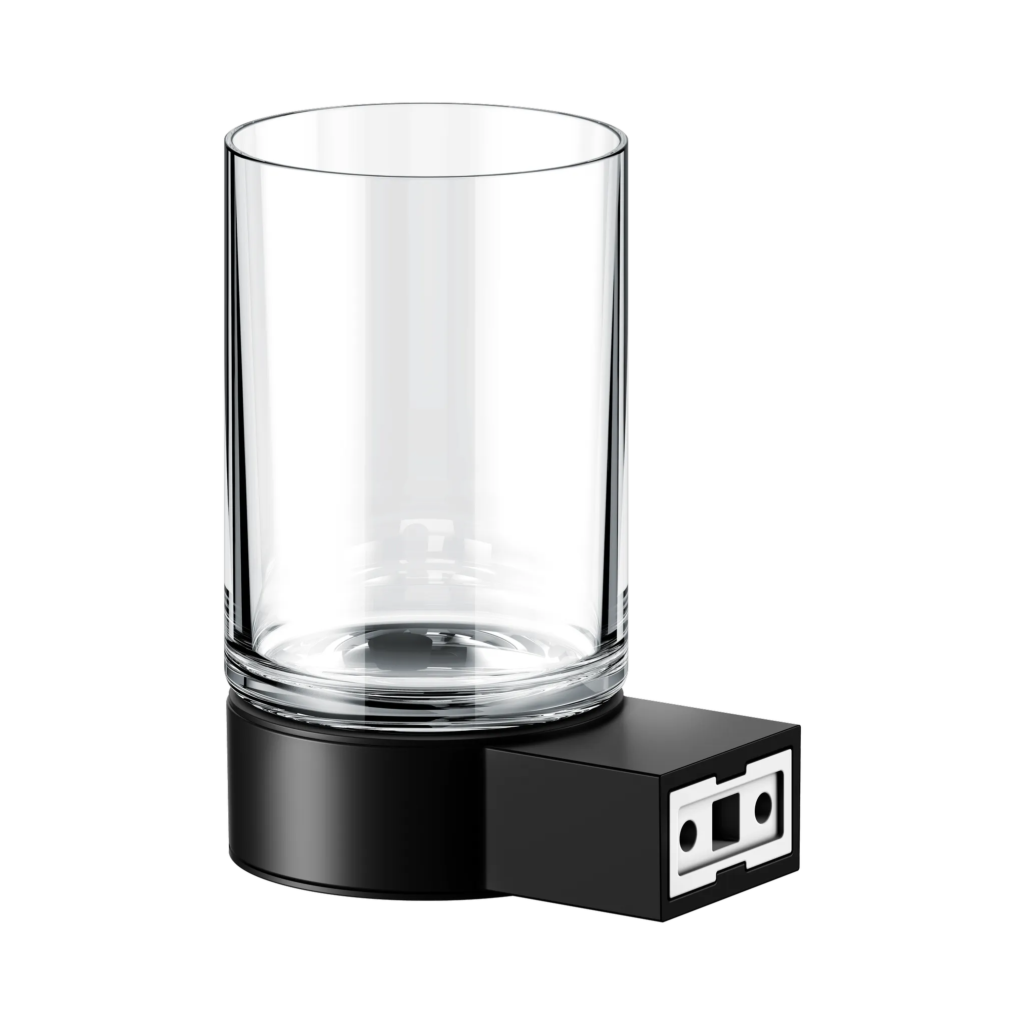 Plan 14950379000 Glashalter mit Echtkristall-Glas schwarz Plan 14950379000 Glashalter mit Echtkristall-Glas schwarz