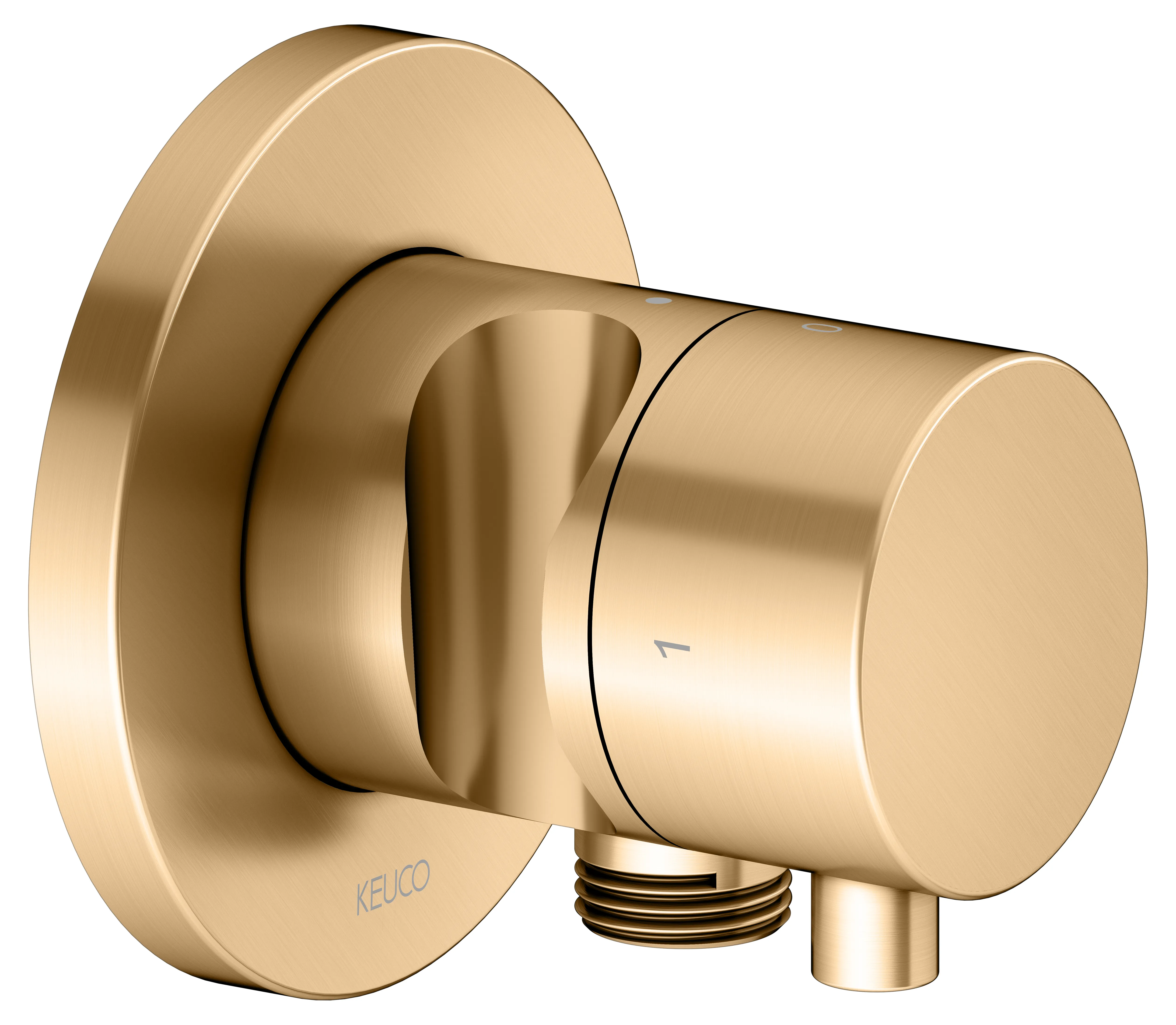 IXMO 2-Wege Ab- u. Umstellventil UP IXMO Comfort, rund Messing gebürstet IXMO 2-Wege Ab- u. Umstellventil UP IXMO Comfort, rund Messing gebürstet