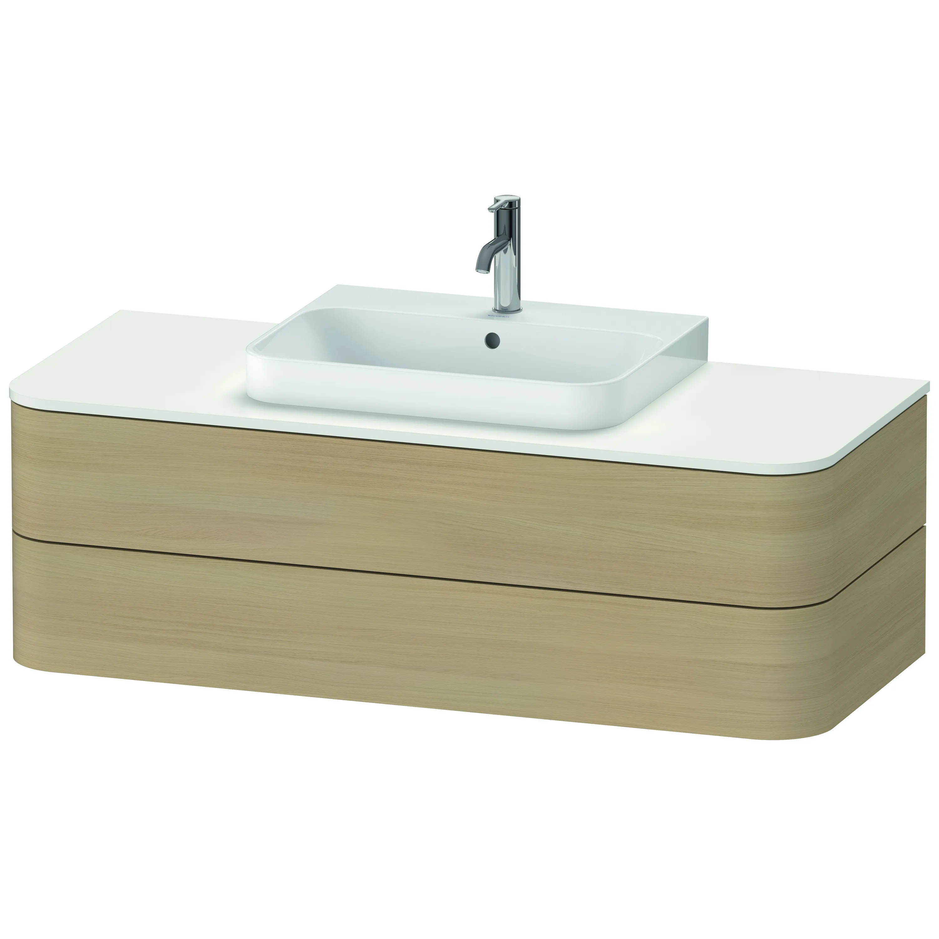 Duravit Waschtischunterschrank wandhängend „Happy D.2 Plus“ 130 × 40,8 × 55 cm Mediterrane Eiche Duravit Waschtischunterschrank wandhängend „Happy D.2 Plus“ 130 × 40,8 × 55 cm Mediterrane Eiche