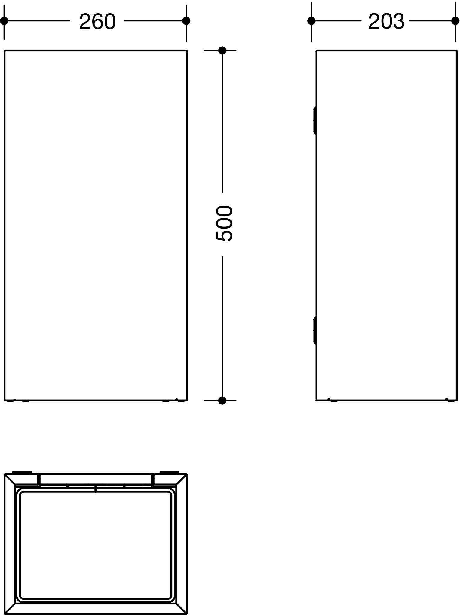 HEWI Papierabfallbehälter „System 900“ 20,3 cm