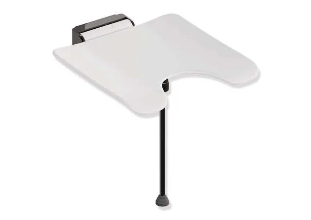 Klappsitz, System 900, Wandkonsole aus Edst., PVD, Sitzf. aus strukturiertem Kst. mit Hygieneausschnitt, weiß, Sitzf. 450 mm breit, 450 mm tief, mit Bodenstütze für Sitzhöhe 450-500 mm, PVD, in Farbe CK (messing glänzend) Klappsitz, System 900, Wandkonsole aus Edst., PVD, Sitzf. aus strukturiertem Kst. mit Hygieneausschnitt, weiß, Sitzf. 450 mm breit, 450 mm tief, mit Bodenstütze für Sitzhöhe 450-500 mm, PVD, in Farbe CK (messing glänzend)