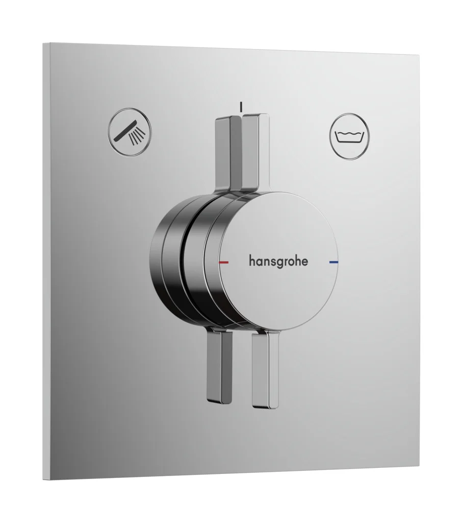 Hansgrohe DuoTurn E Mischer Unterputz, Chrom, 2 Verbraucher, maximale Durchflussmenge 29,5 l/min bei 3 bar, Keramikmischsystem, einfache Installation mit vormontiertem Funktionsblock Hansgrohe DuoTurn E Mischer Unterputz, Chrom, 2 Verbraucher, maximale Durchflussmenge 29,5 l/min bei 3 bar, Keramikmischsystem, einfache Installation mit vormontiertem Funktionsblock