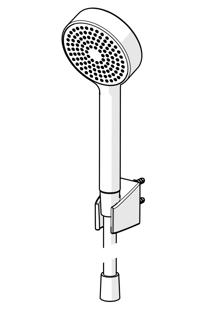 HansaBASICJET Handbrausegarnitur HansaBASICJET 4468 1-strahlig Chrom HansaBASICJET Handbrausegarnitur HansaBASICJET 4468 1-strahlig Chrom