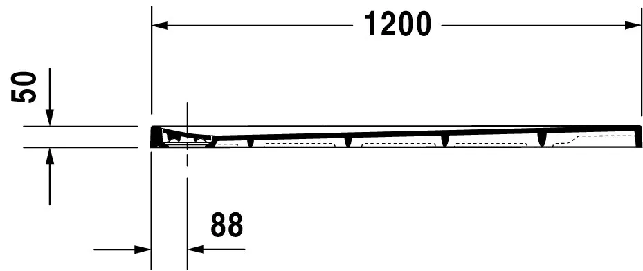 Duravit quadrat Duschwanne „Stonetto“ 120 × 120 cm in Beton Matt
