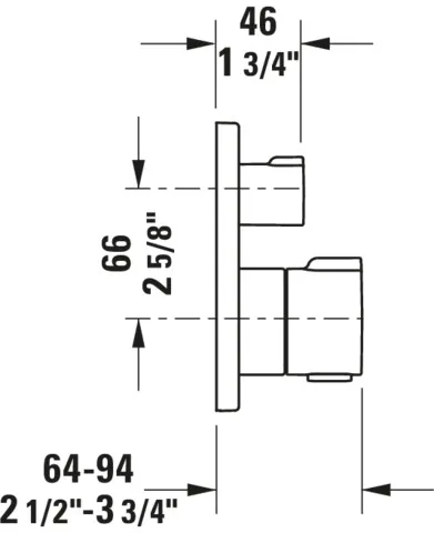 Duravit Einhand-Unterputz-Armatur „Serie C.1“ in Chrom Duravit Einhand-Unterputz-Armatur „Serie C.1“ in Chrom