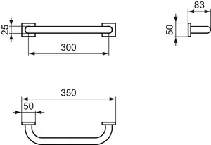 Ideal Standard Badewannengriff „IOMCube“