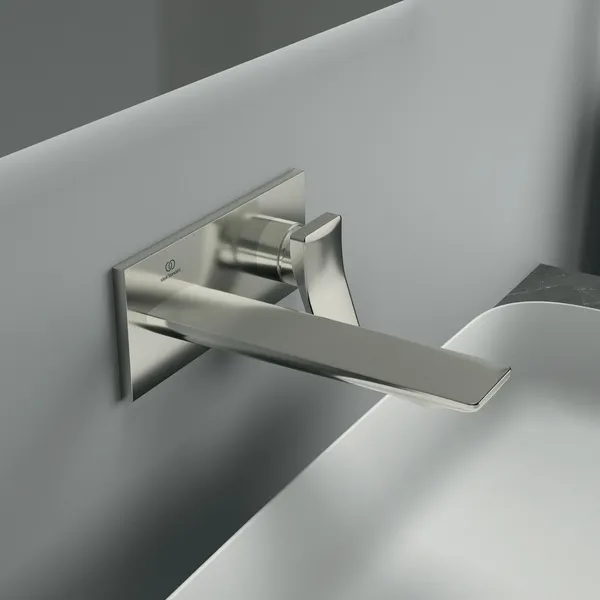 Ideal Standard Wand-Waschtischarmatur Conca Arm A7371GN Silver Storm