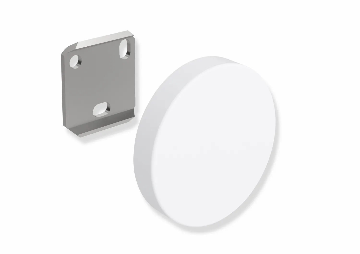 Montageplatte mit Abdeckung, 2 Stk mob. HG und RS, plvb weiß tiefmatt Montageplatte mit Abdeckung, 2 Stk mob. HG und RS, plvb weiß tiefmatt
