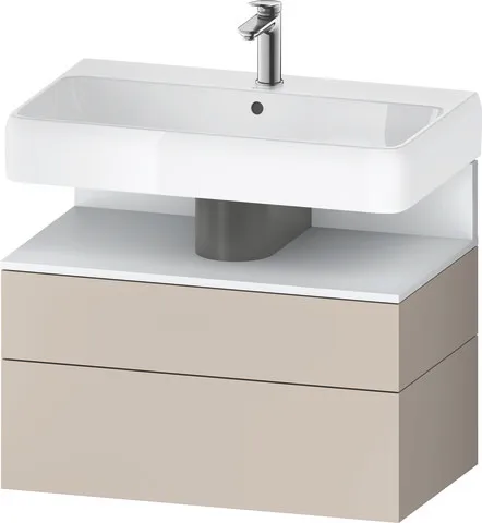 Duravit Waschtischunterschrank wandhängend „Qatego“ 79 × 59 × 47 cm in, ohne Beleuchtung