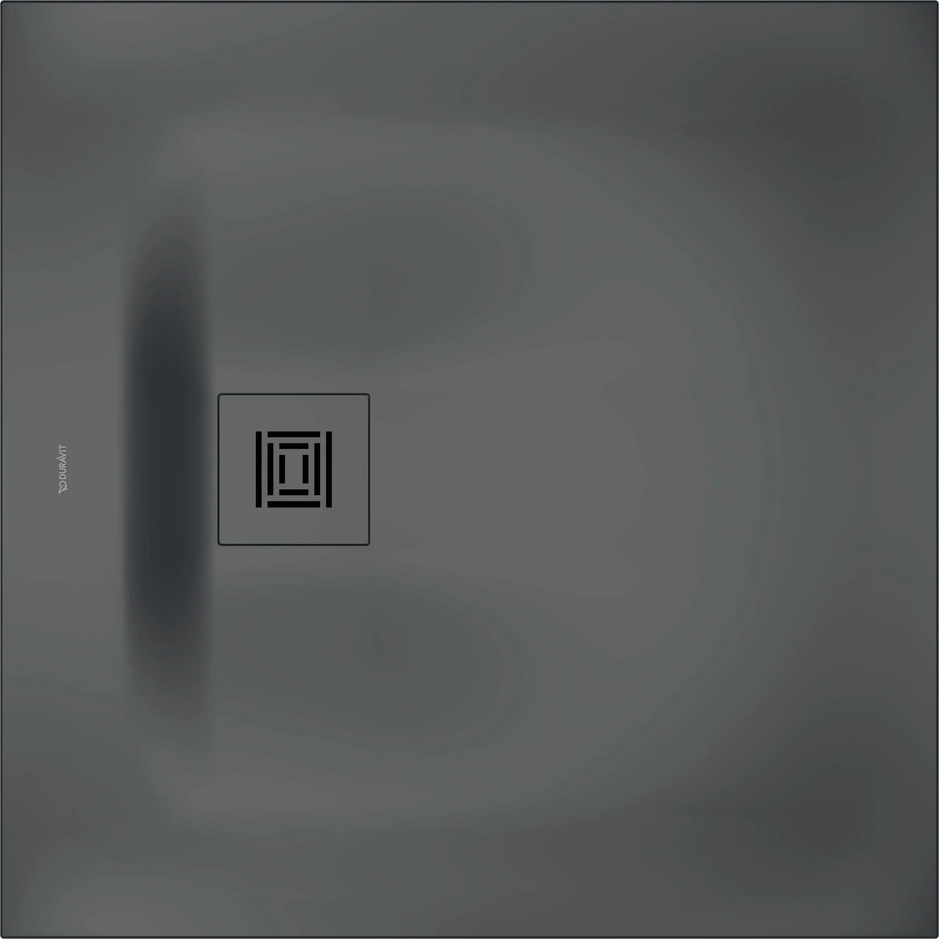 Duravit quadrat Duschwanne „Sustano“ 80 × 80 cm in Dunkelgrau Matt