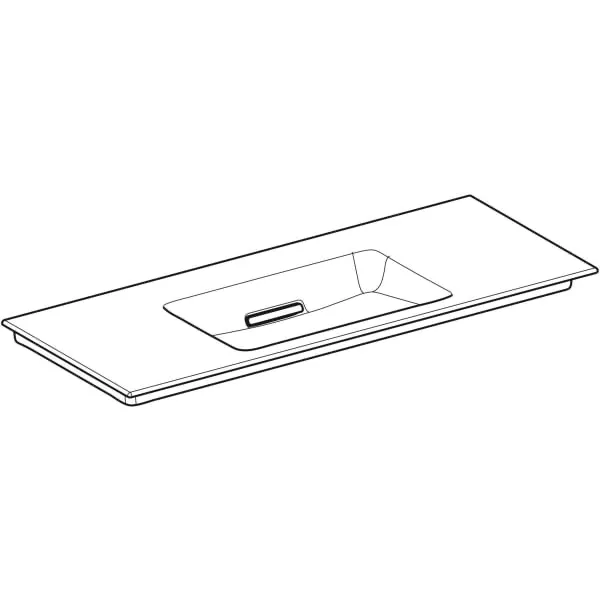 Schrankwaschtisch „One“ mit horizontalem Ablauf 120 × 48 cm mit KeraTect® Schrankwaschtisch „One“ mit horizontalem Ablauf 120 × 48 cm mit KeraTect®