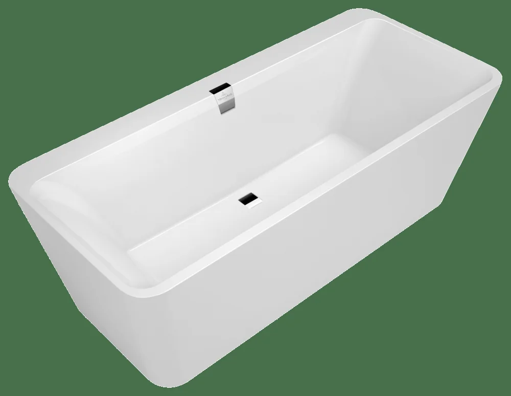 Villeroy & Boch Squaro Edge 12 Excellence UBQ180SQE9W2V, 1800x800x660mm, Weiß Alpin