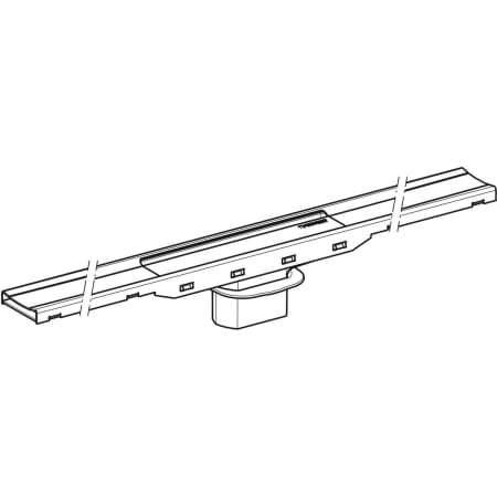 Duschrinne Länge 90 cm „CleanLine“ Modell 154440KS1 10 cm