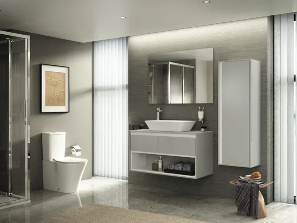 Stand-Tiefspül-WC-Kombi ConnectAIR, AquaBlade, Abgang waagrerecht verdeckt, 360x650x400mm, Weiß Stand-Tiefspül-WC-Kombi ConnectAIR, AquaBlade, Abgang waagrerecht verdeckt, 360x650x400mm, Weiß