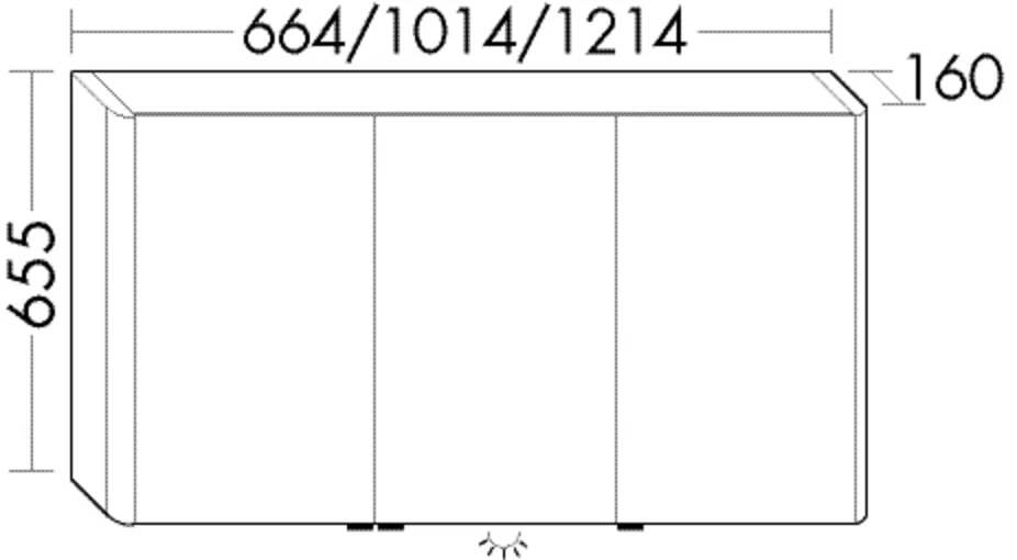 Spiegelschrank Lavo 2.0 von burgbad - beidseitig verspiegelt, LED-Beleuchtung mit Kalt-/Warmweiß und Dimmfunktion, 160x1214x655 mm Spiegelschrank Lavo 2.0 von burgbad - beidseitig verspiegelt, LED-Beleuchtung mit Kalt-/Warmweiß und Dimmfunktion, 160x1214x655 mm