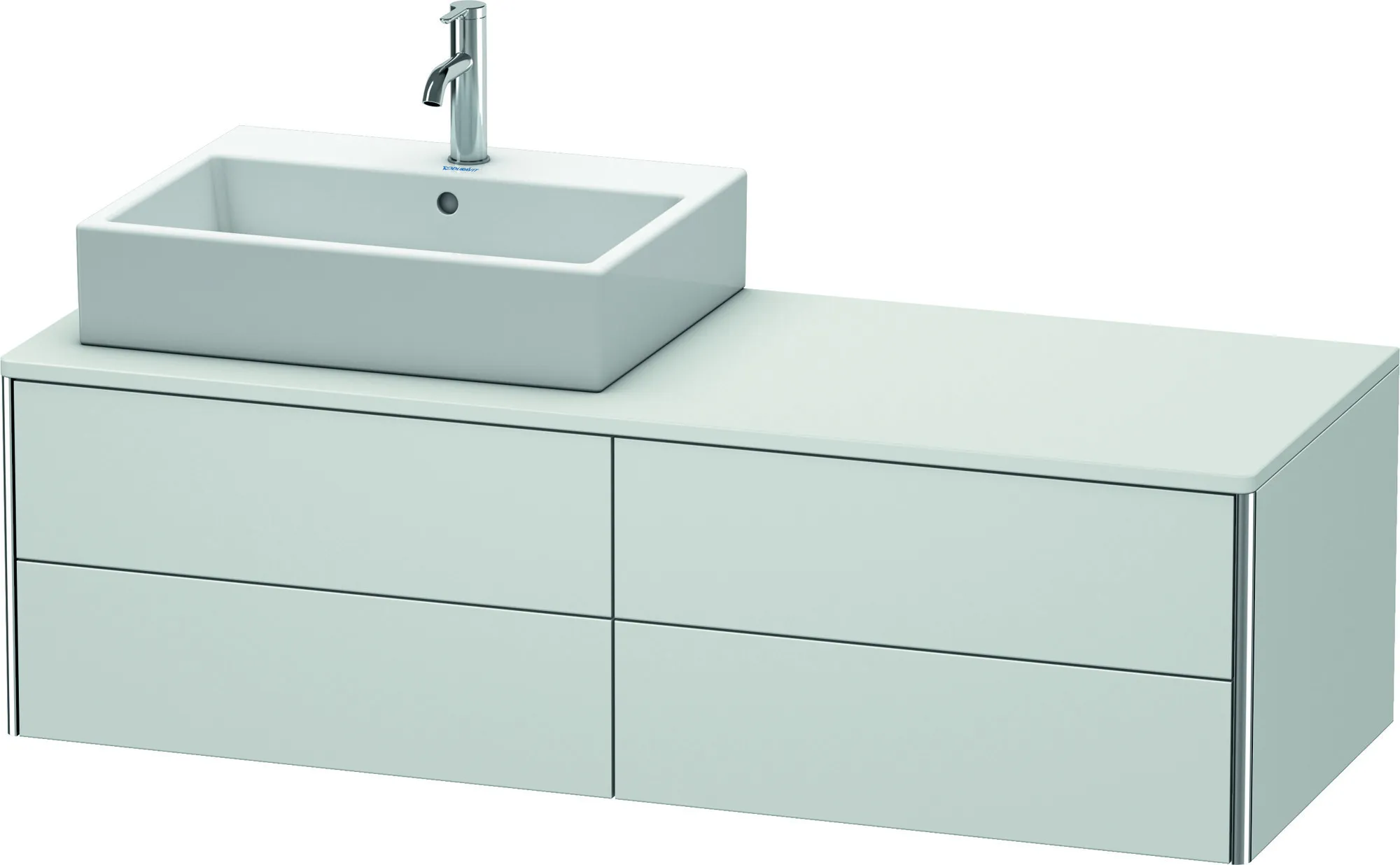 Duravit Waschtischunterschrank wandhängend „XSquare“ 140 × 40 × 54,8 cm Weiß Seidenmatt Duravit Waschtischunterschrank wandhängend „XSquare“ 140 × 40 × 54,8 cm Weiß Seidenmatt