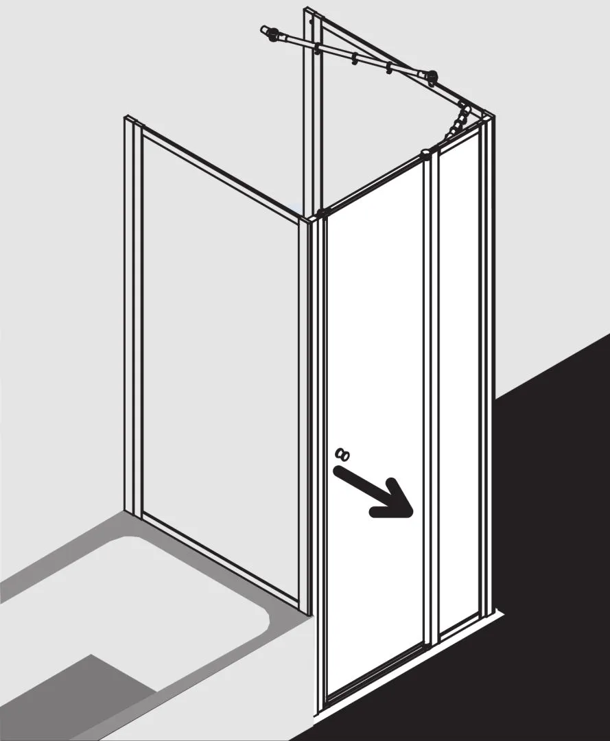 Kermi Duschdesign Schwingtür Schwingtür mit Festfeld für Nische und Ecke „NOVA 2000“ passend für Ecke / Nische Glas Kerolan Fontana, Profile Silber Mattglanz, BV: 715 – 750 mm WE: 715 – 750 mm H: 1750 mm Kermi Duschdesign Schwingtür Schwingtür mit Festfeld für Nische und Ecke „NOVA 2000“ passend für Ecke / Nische Glas Kerolan Fontana, Profile Silber Mattglanz, BV: 715 – 750 mm WE: 715 – 750 mm H: 1750 mm