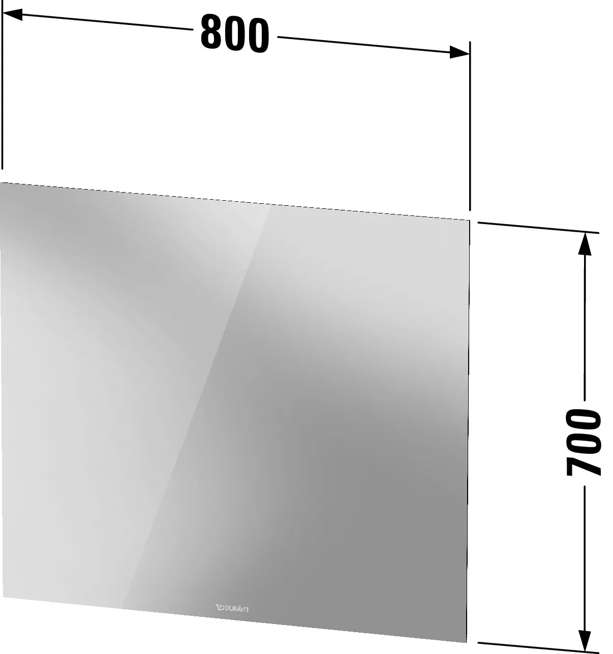 Duravit Spiegel „Licht & Spiegel“ 80 × 70 cm Duravit Spiegel „Licht & Spiegel“ 80 × 70 cm