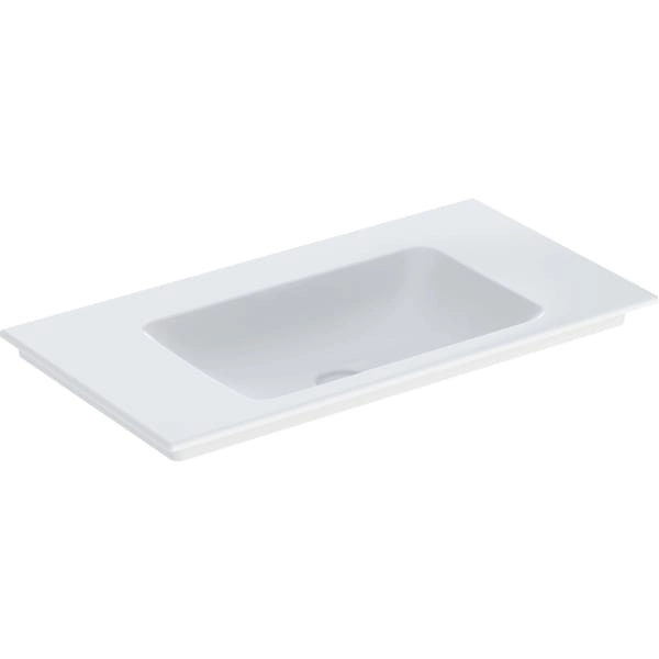 Schrankwaschtisch „One“ 90 × 48 cm in weiß matt mit KeraTect®