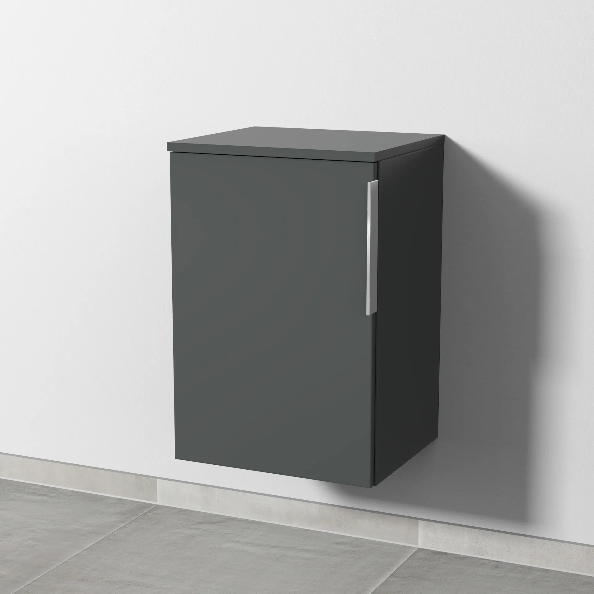 Sanipa Unterschrank „3way“ 400 × 580 × 345 mm Anschlag links, in Anthrazit (matt), Anschlag links