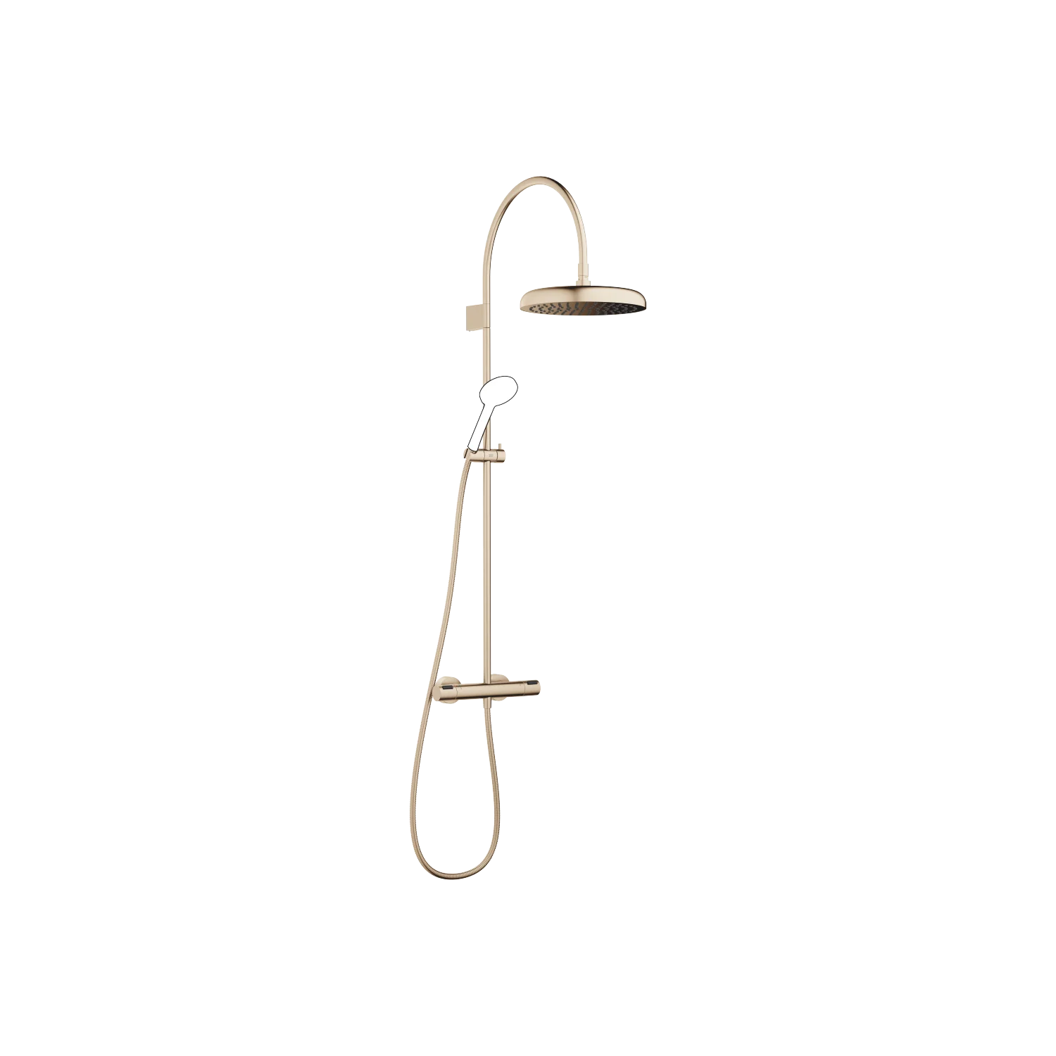 Dornbracht Shower Pipe mit Brause-Thermostat COYA 34459404 Champagne gebürstet (22kt Gold)