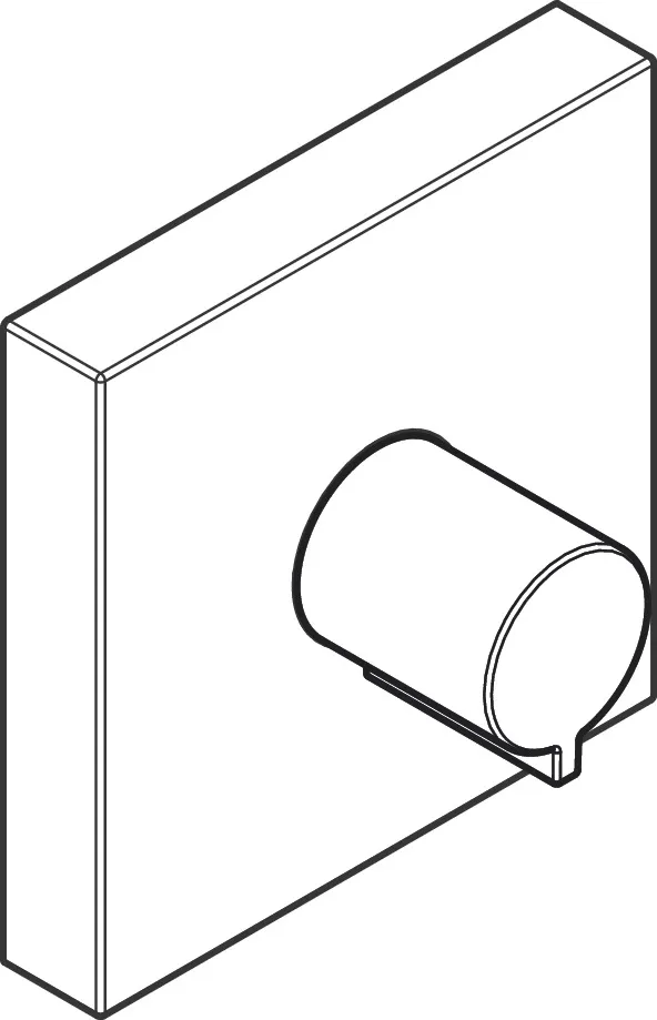 Hansgrohe AXOR Starck Shower Col Armatur Absperrventil Unterputz eckig Chrom DN15/DN20 Hansgrohe AXOR Starck Shower Col Armatur Absperrventil Unterputz eckig Chrom DN15/DN20