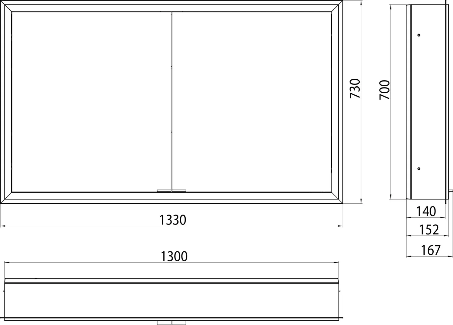 emco Spiegelschrank „prime“ Facelift 133 × 73 × 16,7 cm