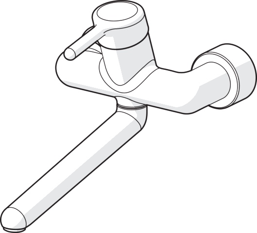 HA Einhebelmischer Waschtisch- und Küchenarmatur HANSAMEDIPRO 0257 Ausladung 311mm DN15 Chrom